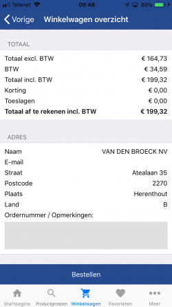 ScanApp - Afrekenen ScanApp - Afrekenen