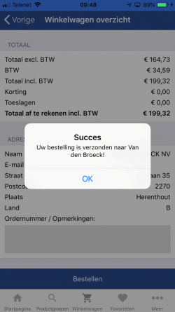 ScanApp - Afrekenen ScanApp - Afrekenen